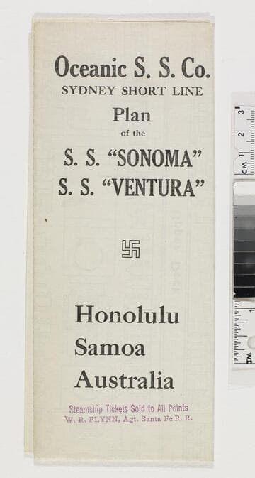 Plan of the S.S. Sonoma, S.S. Ventura