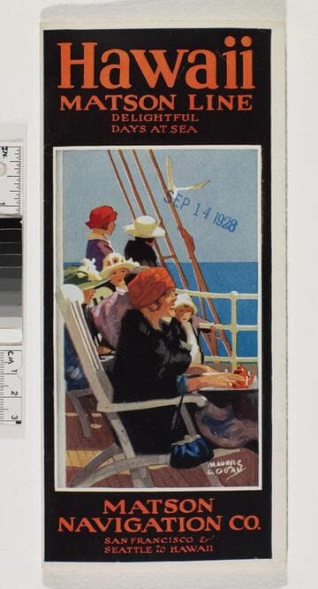 Hawaii Matson line : delightful days at sea