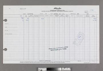 Passenger service bill