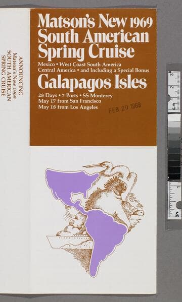 Matson's new 1969 South American spring cruise