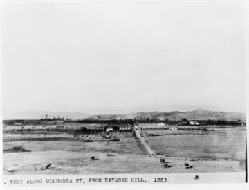 West along Columbia St. from Raymond Hill