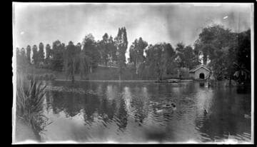Lake, Hollenbeck Park, Los Angeles. December 1, 1922