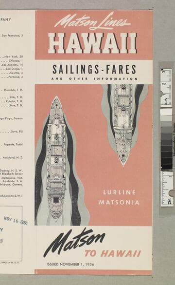 Hawaii sailings - fares and other information