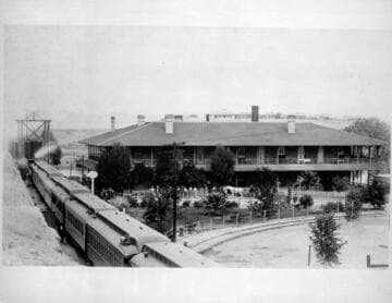 Railroad Depot - Yuma S.P. Depot and Hotel at the Colorado River crossing