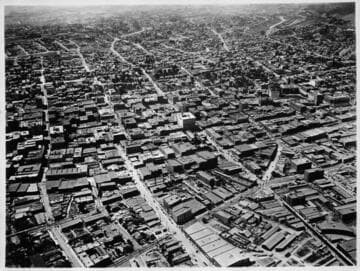 Los Angeles, Temple Street south to Fourth Street, from balloon