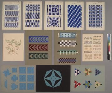Three portfolios of paper art samples from Germany