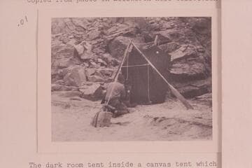 Dark room tent carried by the Kolb brothers on their Green-Colorado River cruise in 1911-1912