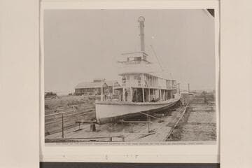 "Colorado II" in the dry dock of the Colorado Steam Navigation Co. at Port Isabel
