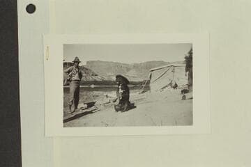 Stone's visit to Glen Canyon. Stanley Brooks and his dog