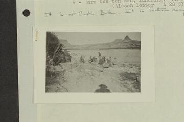 Stone's visit to Glen Canyon. Down river from Castle Butte