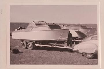 Rigg boats at Art Greene's prior to the runs in 1953, June