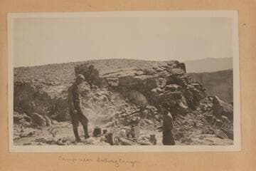 "Camp near Batswing Canyon."