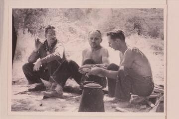 Charles Larabee; Buzz Holmstrom; Norm Nevills.  Pats Hole