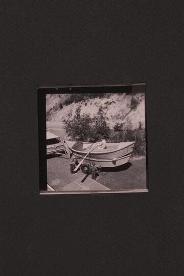 Martin Littons' dory type of skiff built in Oregon. Shown nested in Reilly's hull