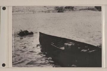 One of Dave Rust's folding canvas boats at Tickaboo in Glen Canyon