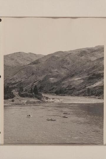 The Nevills fleet of three sadirons and a San Juan punt; Snake River