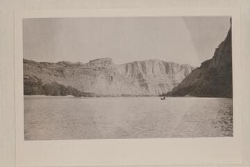 Canoe in Glen Canyon in the Lasky Expedition