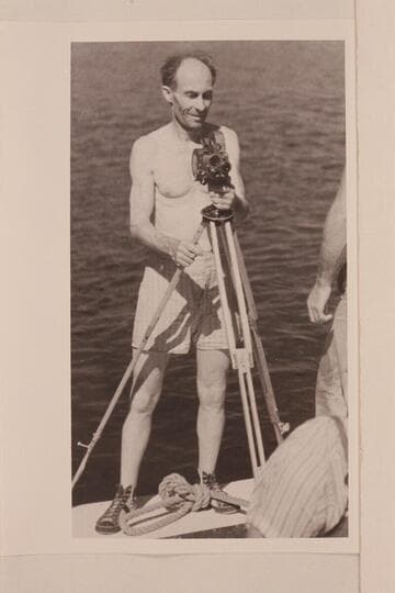 Emery Kolb. Lake mead at end of run with Nevills party