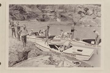 The combined Wright-Rigg and White-Pierce parties.  Spencer Creek, Mile 246