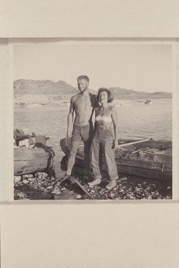 Dick and Is Griffith.  End of Grand Canyon Traverse.  Lake Mead Boat Dock