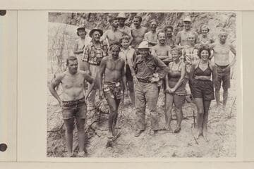 The combined Wright-Rigg and White-Pierce parties. Spencer Creek near lower end of Grand Canyon. Bill Belknap and Jimmy Jordan met the parties at this point