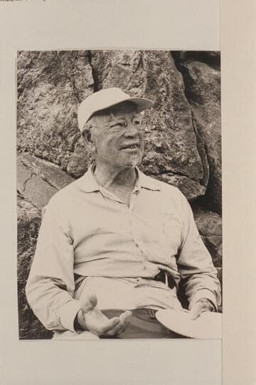 Dock Marston gets an audience; Camp at Mile 136, left bank