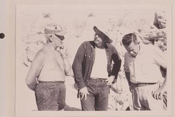 Dock Marston; Bill Belknap; Chuck Richey. Sandy Point on Lake Mead