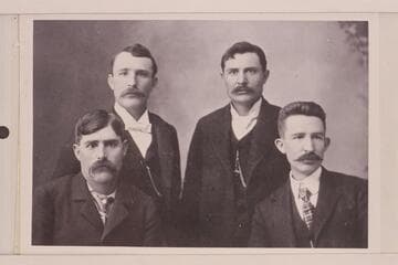 Four Richmond brothers: Lee, Will, John, Jackson. John and Jackson died 1955+/-