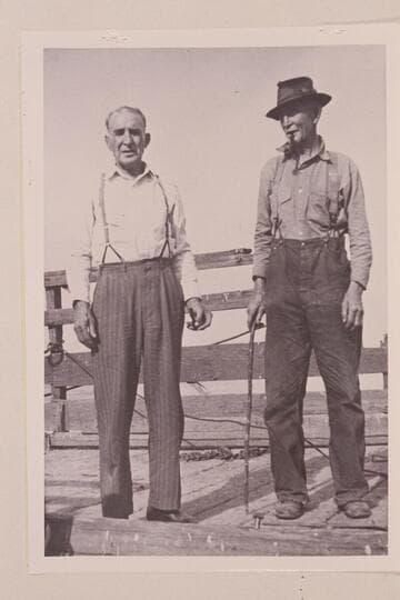 William Richmond and Jackson Richmond at their ferry on the Columbia River