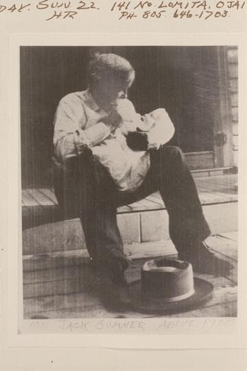 Jack Sumner holding Gertrude Rider; Grand Junction