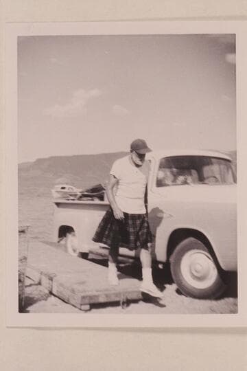 Ed l'Anson. End of Grand Canyon run at Boulder City