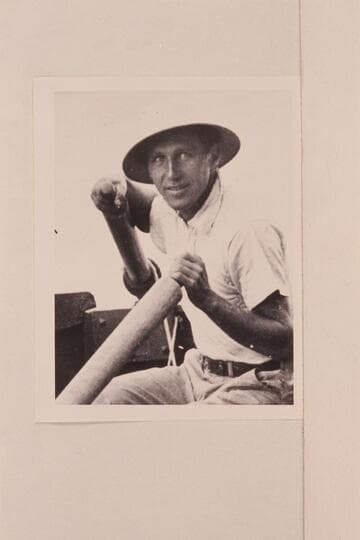 Don Harris in Glen Canyon.  Member of the Nevills-Clover party