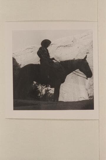 Archeyes Masland on his horse on trail to Rainbow Bridge