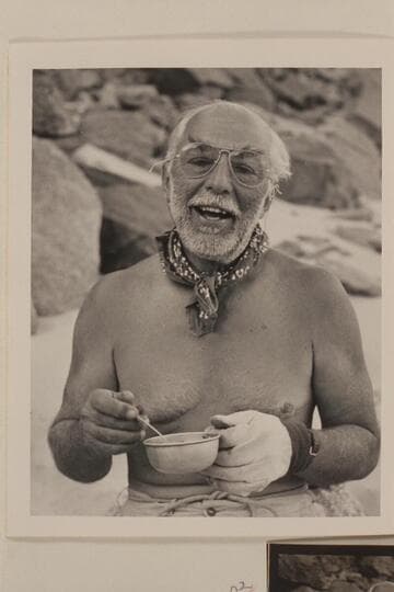 Frank E. "Fisheyes" Masland.  Diamond Creek during motor traverse of Grand Canyon