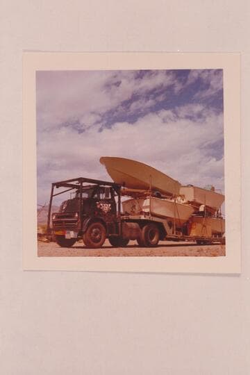 Mack Miller's first shipment of Turbocraft. Boulder City Marina