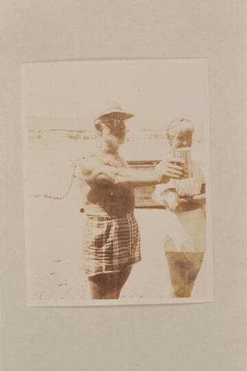 Dock and Margaret Marston at Pierces Ferry at end of 1953 Grand Canyon traverse