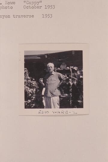 Willis A. Rowe ("Cappy"). Grand Canyon Traverse 1953