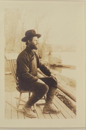 J. A. McCormick."Made while at Green River, Utah, on our trips from Denver to Seattle.I had just trimmed my beard, had a conservative costume and looked reasonably respectable.On this occasion we walked from Denver to Seattle, about 2400 miles."