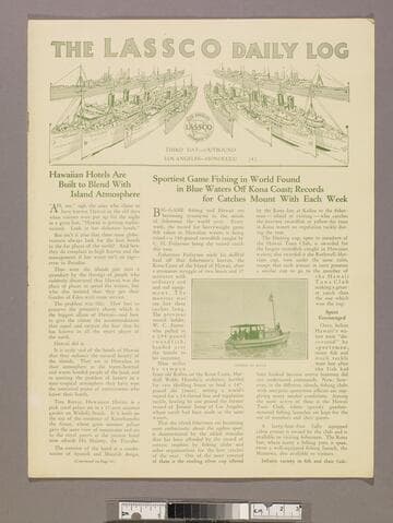 The LASSCO daily log