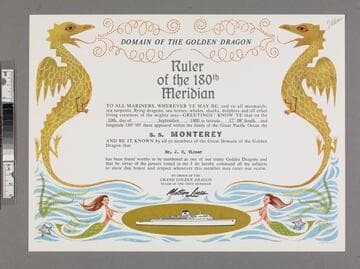 Commemorative certificate