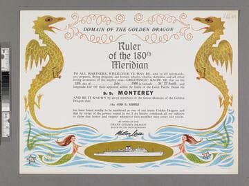 Commemorative certificate