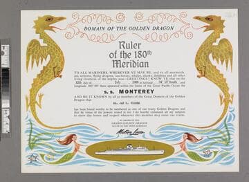 Commemorative certificate