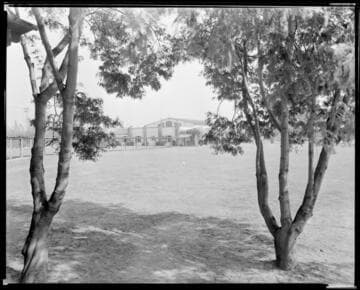 School yard, Polytechnic Elementary School, 1030 East California, Pasadena. May 7, 1939