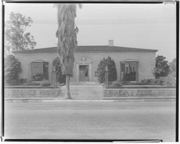 Pasadena Public Library, Santa Catalina Branch, 999 East Washington, Pasadena. 1940