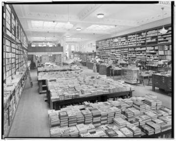 A.C. Vromans bookstore, 329 East Colorado, Pasadena. 1937