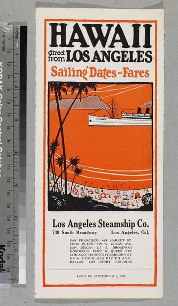 Hawaii direct from Los Angeles sailings dates - fares