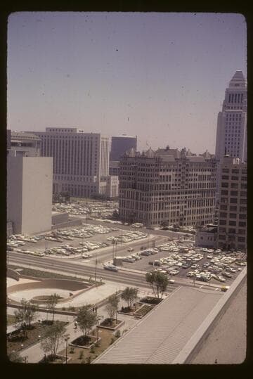 Civic Center and part of new mall, from courthouse roof