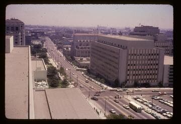 1st and Hill Streets, from courthouse roof