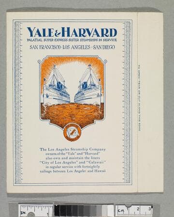 On board S.S. Yale... Dinner