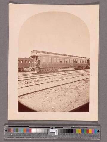 Central Pacific Railroad. Pullman car